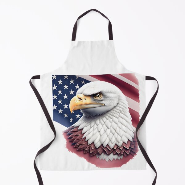 Item preview,  4th of July portrait of an eagle against the background of the flag designed and sold by jkrphoto.
