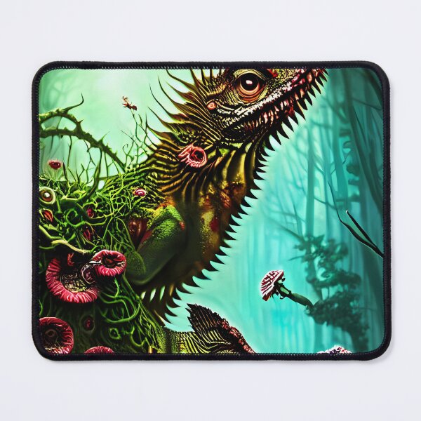Item preview, Reptile Beasts Floral Amalgam - Alex&Scales - Horror AI Generated Art - Monster IIlustration - Science Fiction Reptilian Monsters Beast designed and sold by newcenturymedia.