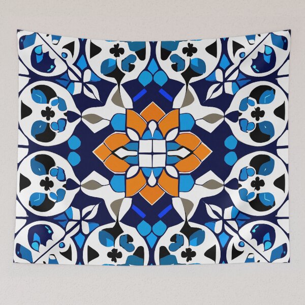 Item preview, Portuguese Azulejo Tile Inspired Design designed and sold by ArtHouse-M.