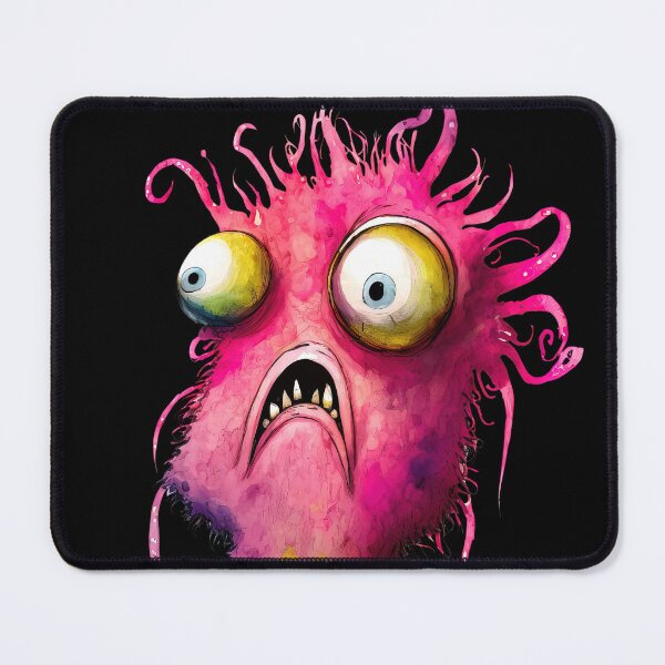 Item preview, Crazy Funny Monster, Pink Monster designed and sold by MoonFoxDesign.