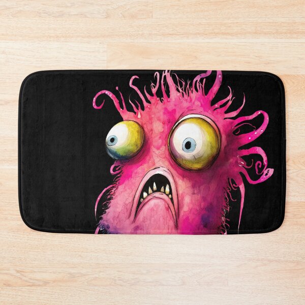 Item preview, Crazy Funny Monster, Pink Monster designed and sold by MoonFoxDesign.