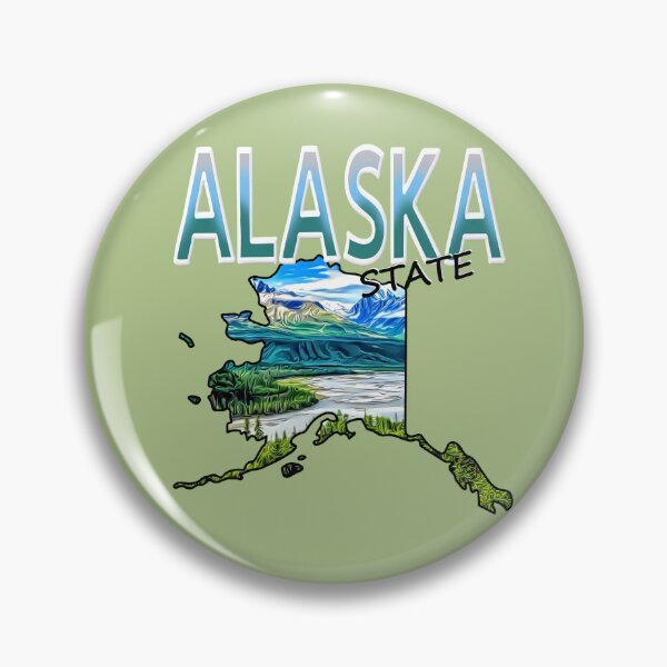 Item preview, Alaska State Souvenir Map   designed and sold by notsweettea.