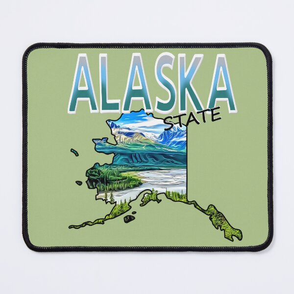 Item preview, Alaska State Souvenir Map   designed and sold by notsweettea.