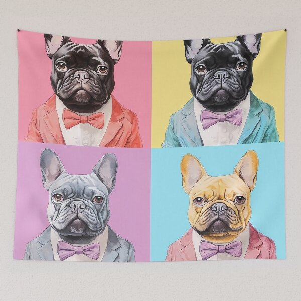 Item preview, Pop art French Bulldog in suit designed and sold by MDCGraphics.