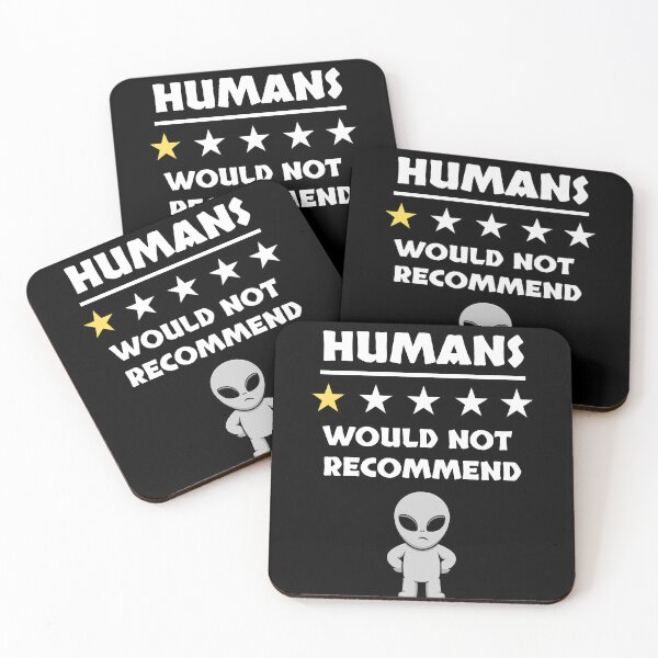 Item preview, Funny Grey Alien, Humans I Would Not Recommend Introvert designed and sold by elvisg03.