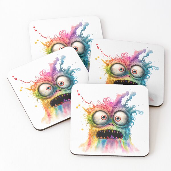 Item preview, Funny Rainbow Monster designed and sold by MoonFoxDesign.