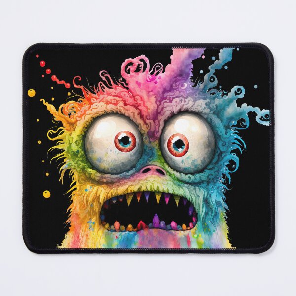 Item preview, Funny Rainbow Monster designed and sold by MoonFoxDesign.