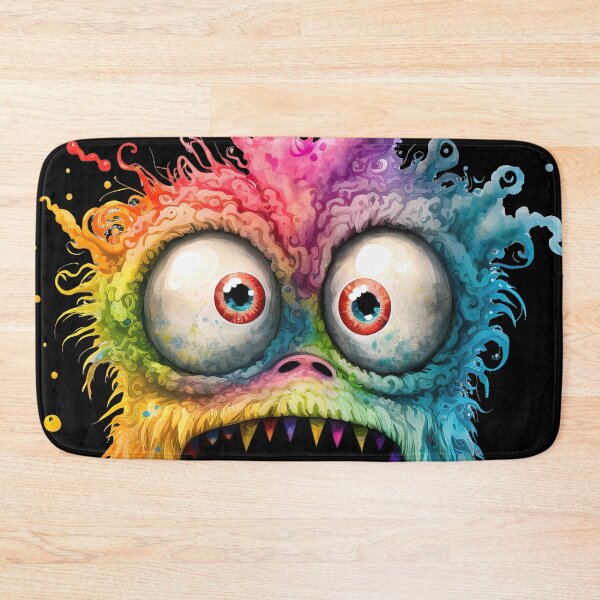 Item preview, Funny Rainbow Monster designed and sold by MoonFoxDesign.