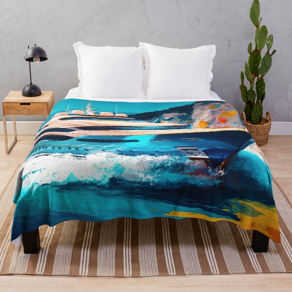 Item preview, A yacht in monaco harbor designed and sold by Cr-AI-tive.
