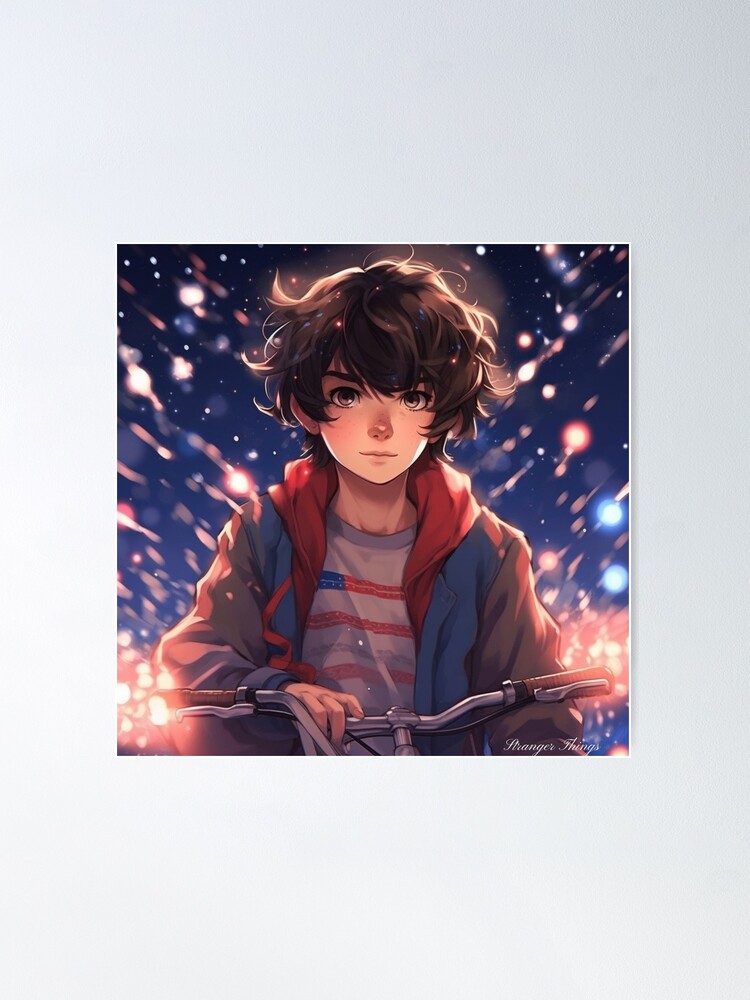 i'm a lonely planet now — [ID: digital art of Will Byers from Stranger