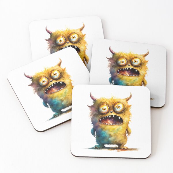 Item preview, Funny Baby Monster, Little Yellow Monster designed and sold by MoonFoxDesign.