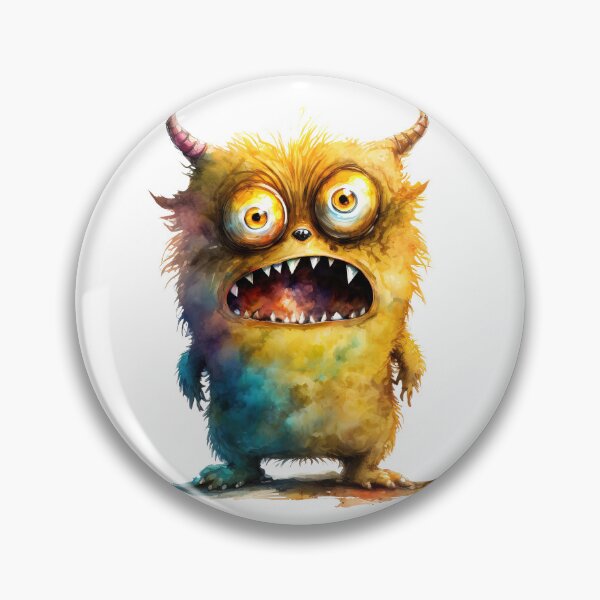 Item preview, Funny Baby Monster, Little Yellow Monster designed and sold by MoonFoxDesign.