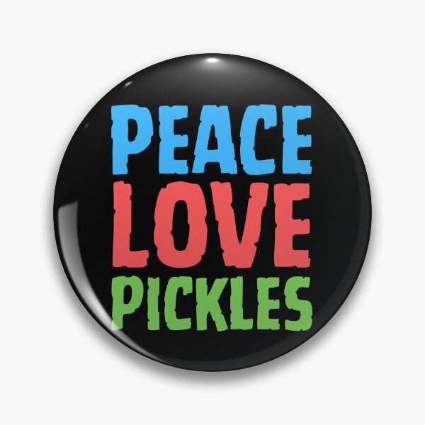 Item preview, Peace Love Pickles: Colorful, Funny, and Delicious for Pickle Lovers! designed and sold by Drzamag.