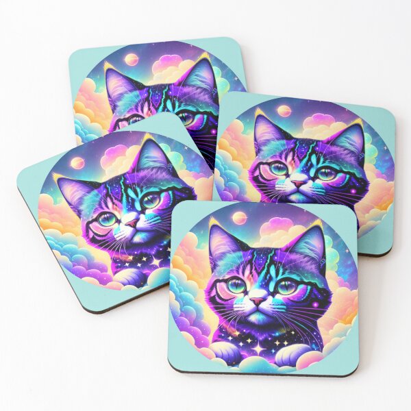 Item preview, Galaxy Cat Cute Kitty Cat Lovers designed and sold by CyberArtWorld.