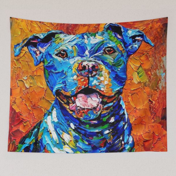 Item preview, Dog painting designed and sold by mushin-.
