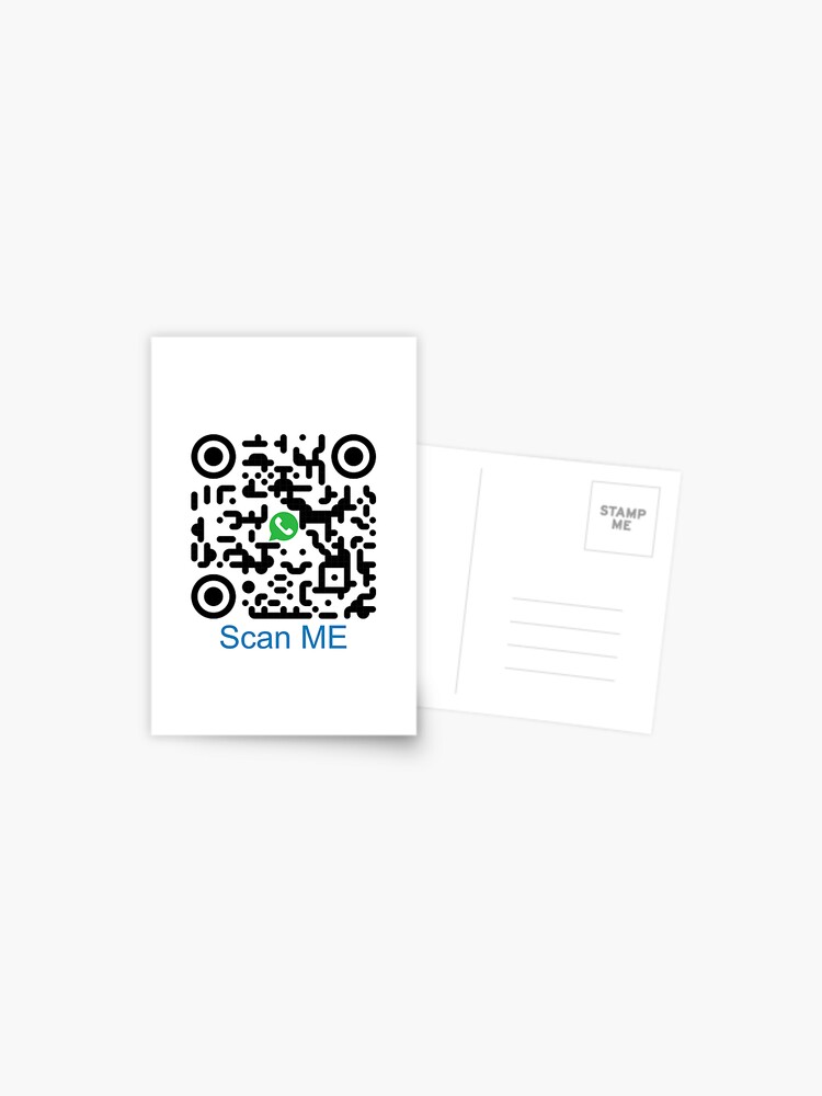 Rick Roll QR code disguised as bitcoin QR code Postcard for Sale