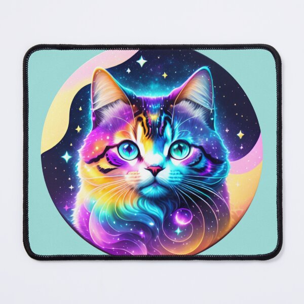 Item preview, Galaxy Cat Colorful Kitty Cat Lovers designed and sold by CyberArtWorld.