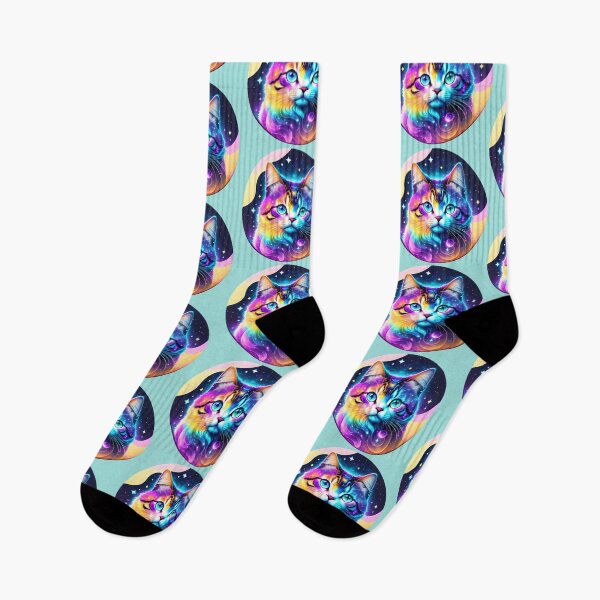 Item preview, Galaxy Cat Colorful Kitty Cat Lovers designed and sold by CyberArtWorld.