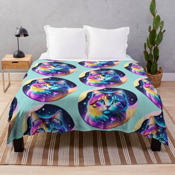 Item preview, Galaxy Cat Colorful Kitty Cat Lovers designed and sold by CyberArtWorld.
