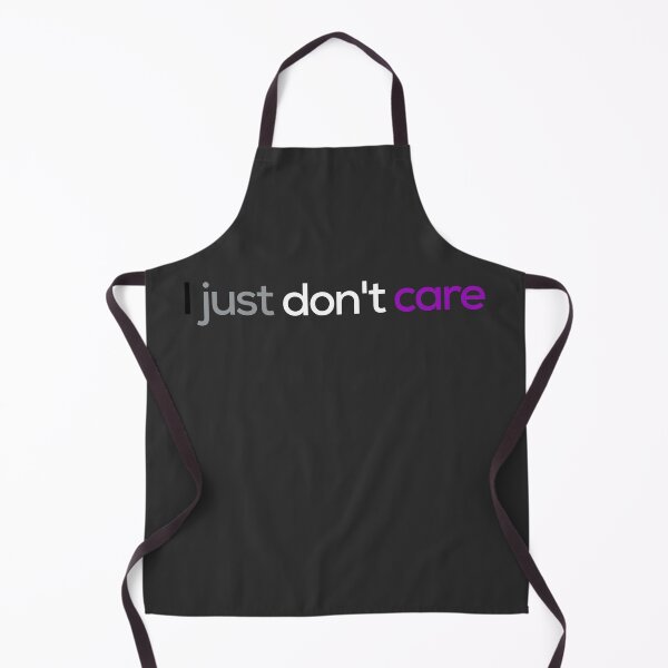 Item preview, I Just Don't Care. Asexual Pride designed and sold by Subtle Pride Shop.