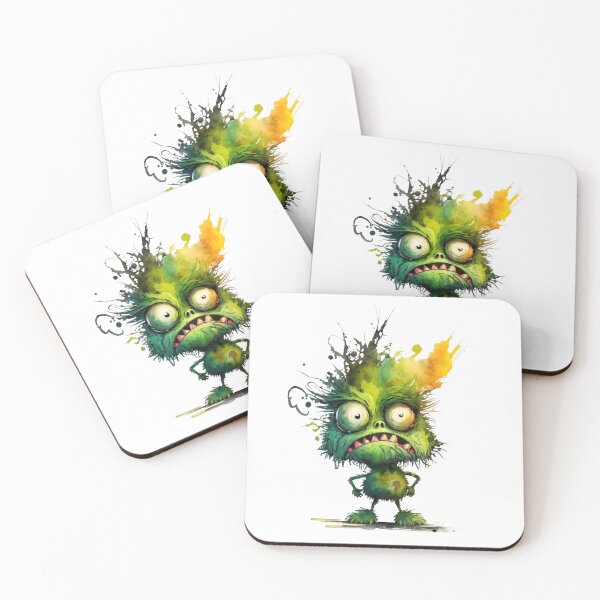 Item preview, Crazy Funny Monster, Green Monster designed and sold by MoonFoxDesign.