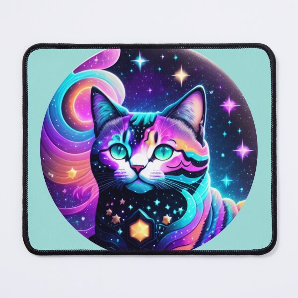 Item preview, Galaxy Cat Lovers Gift Kitten Cosmos Stars designed and sold by CyberArtWorld.