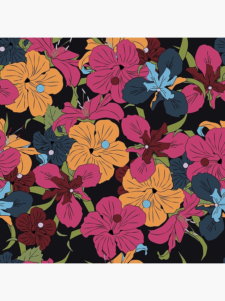 Dark Floral v2 by MeredithWatson