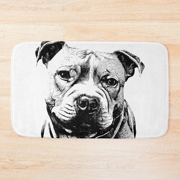 Item preview, Black and white dog designed and sold by mushin-.