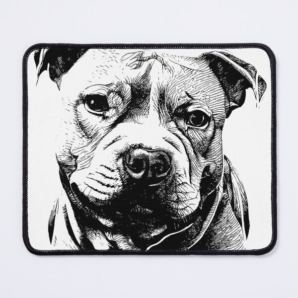 Item preview, Black and white dog designed and sold by mushin-.