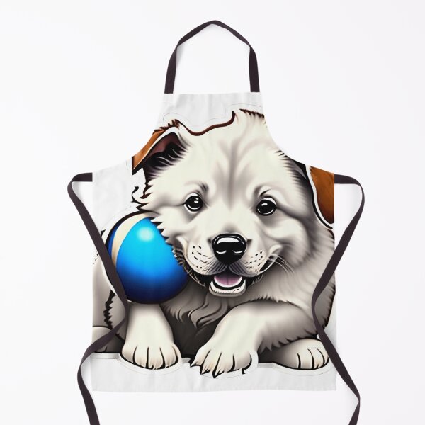 Item preview, Playing Doggy with Blue Ball designed and sold by Creativesatvik.