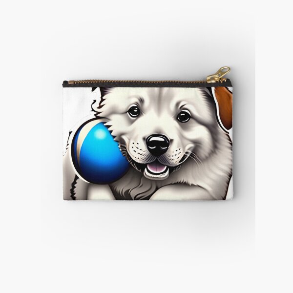 Item preview, Playing Doggy with Blue Ball designed and sold by Creativesatvik.