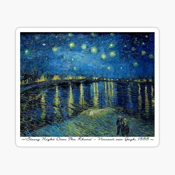 Item preview, Vincent van Gogh | 'Starry Night Over The Rhone' - Nuit Étoilée sur le Rhône designed and sold by Gascondi.