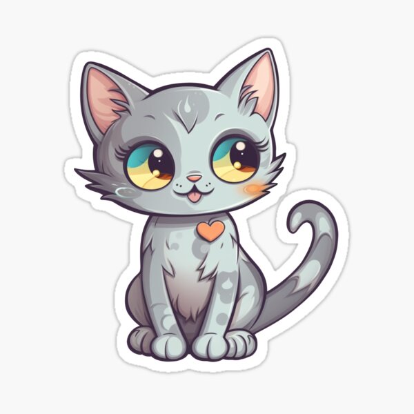 Vista previa del artículo con la obra «Lindo gatito», diseñado y vendido por DigitalNikStore.