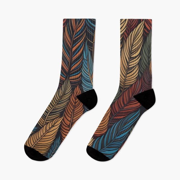 Item preview, colourfull feathers seamless pattern 2 designed and sold by WildWaveStylez.
