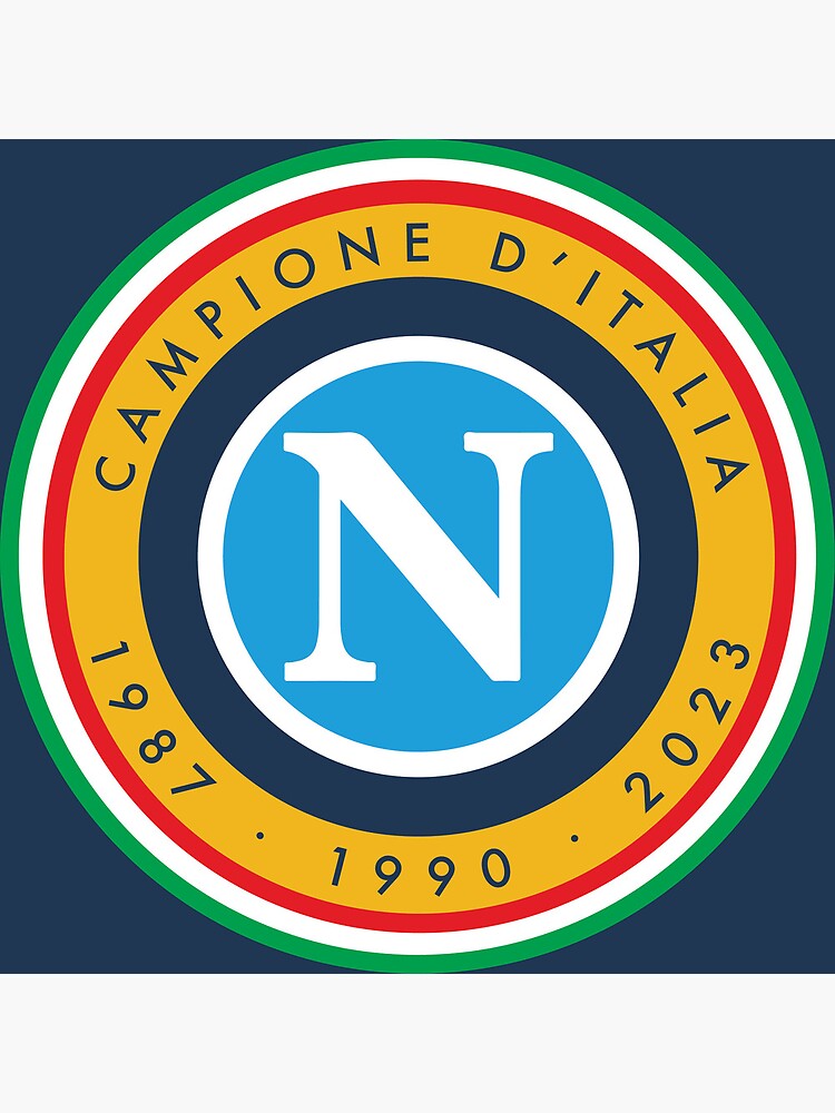 ISocietà Sportiva Calcio Napoli Team Logo+Scudetto+2023 SSC Champion patch