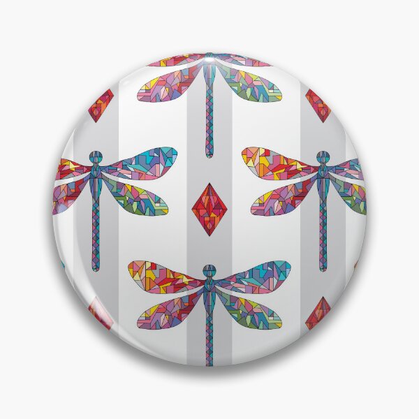 Item preview, Dragonflies, rhombuses and stripes designed and sold by Xenia Govorukhina.