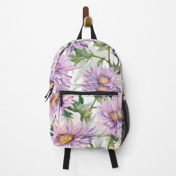 Item preview, Blissful Light-Lavender Aster Flowers Watercolor Floral Patterns designed and sold by Wonder Of Light.