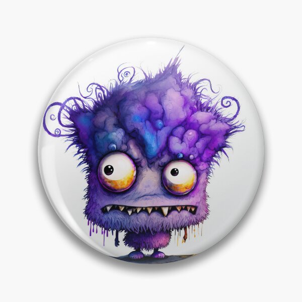 Item preview, Funny Purple Monster designed and sold by MoonFoxDesign.