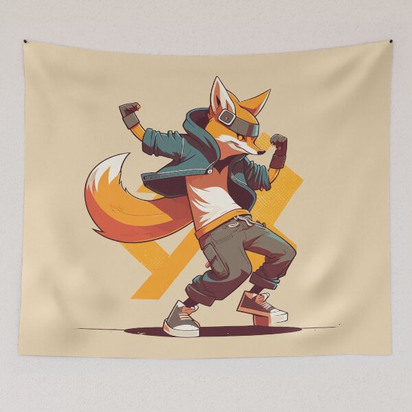 Item preview, Hip Hop Dancing Fox designed and sold by Amir Faysal.