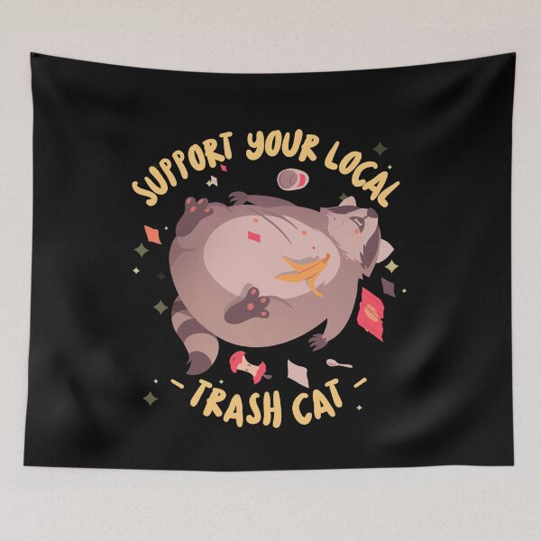 Item preview, support your local trash cat designed and sold by hunnydoll.
