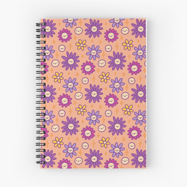 Item preview, Happy Flowers Pattern Orange Purple designed and sold by Meaza.