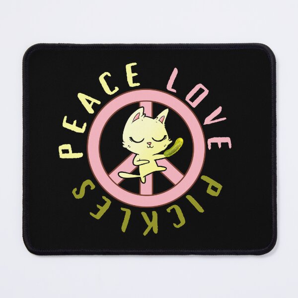 Item preview, Peace Love Pickles: Colorful, Funny, Cat And pickle for Pickle Lovers! designed and sold by Drzamag.