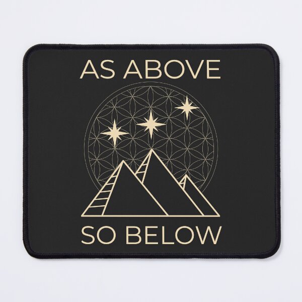 Item preview, As Above So Below Giza Pyramids Sacred Geometry designed and sold by BennyBearProof.