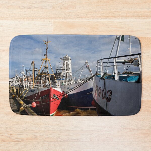 Item preview, Tranquil Winter Scene at North Shields Fish Quay designed and sold by Violaman.