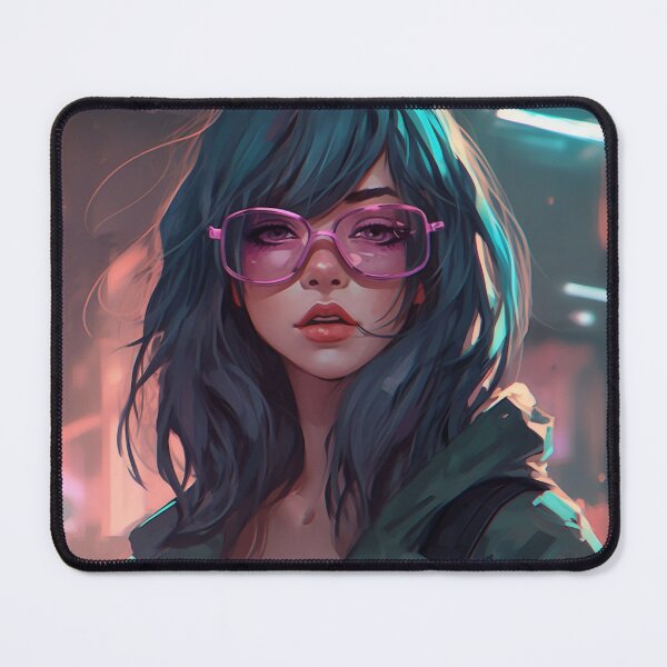Item preview, Cyberpunk Anime Girl - AI Generated Art  designed and sold by VAWNCREATESAI.