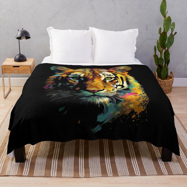 Item preview, Roar into Style with Our Stunning Tiger Face Print designed and sold by GiveMeMood.