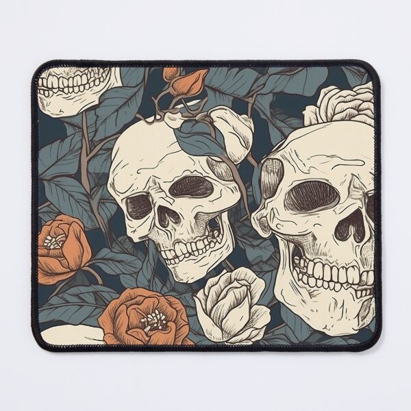 Item preview, skulls and flowers pattern designed and sold by Imparable.