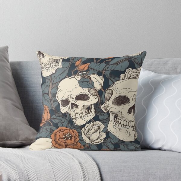 Item preview, skulls and flowers pattern designed and sold by Imparable.