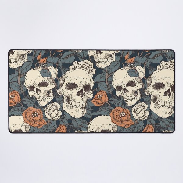 Item preview, skulls and flowers pattern designed and sold by Imparable.
