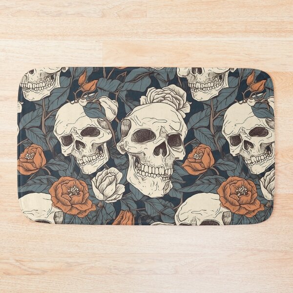 Item preview, skulls and flowers pattern designed and sold by Imparable.
